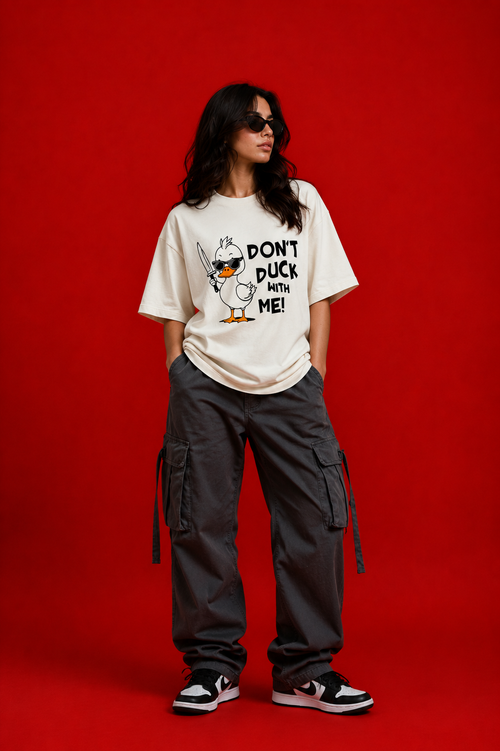 duck printed Oversized Classic T-Shirt
