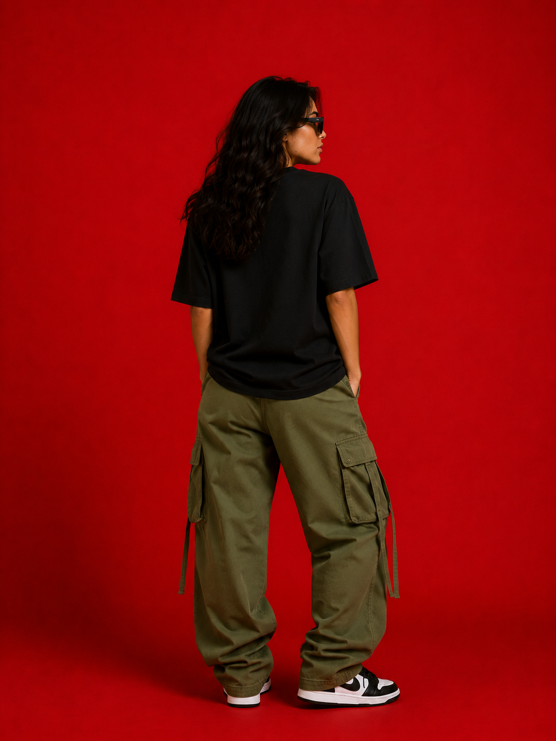 classic print Oversized Classic T-Shirt