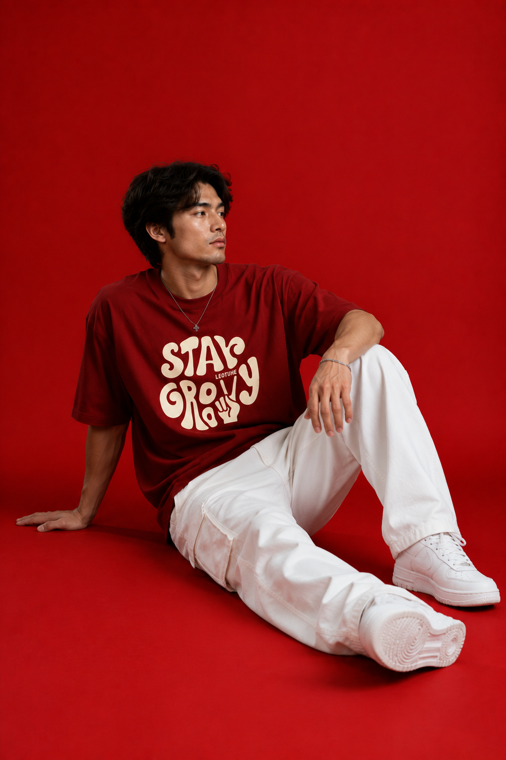 classic print Oversized T-Shirt
