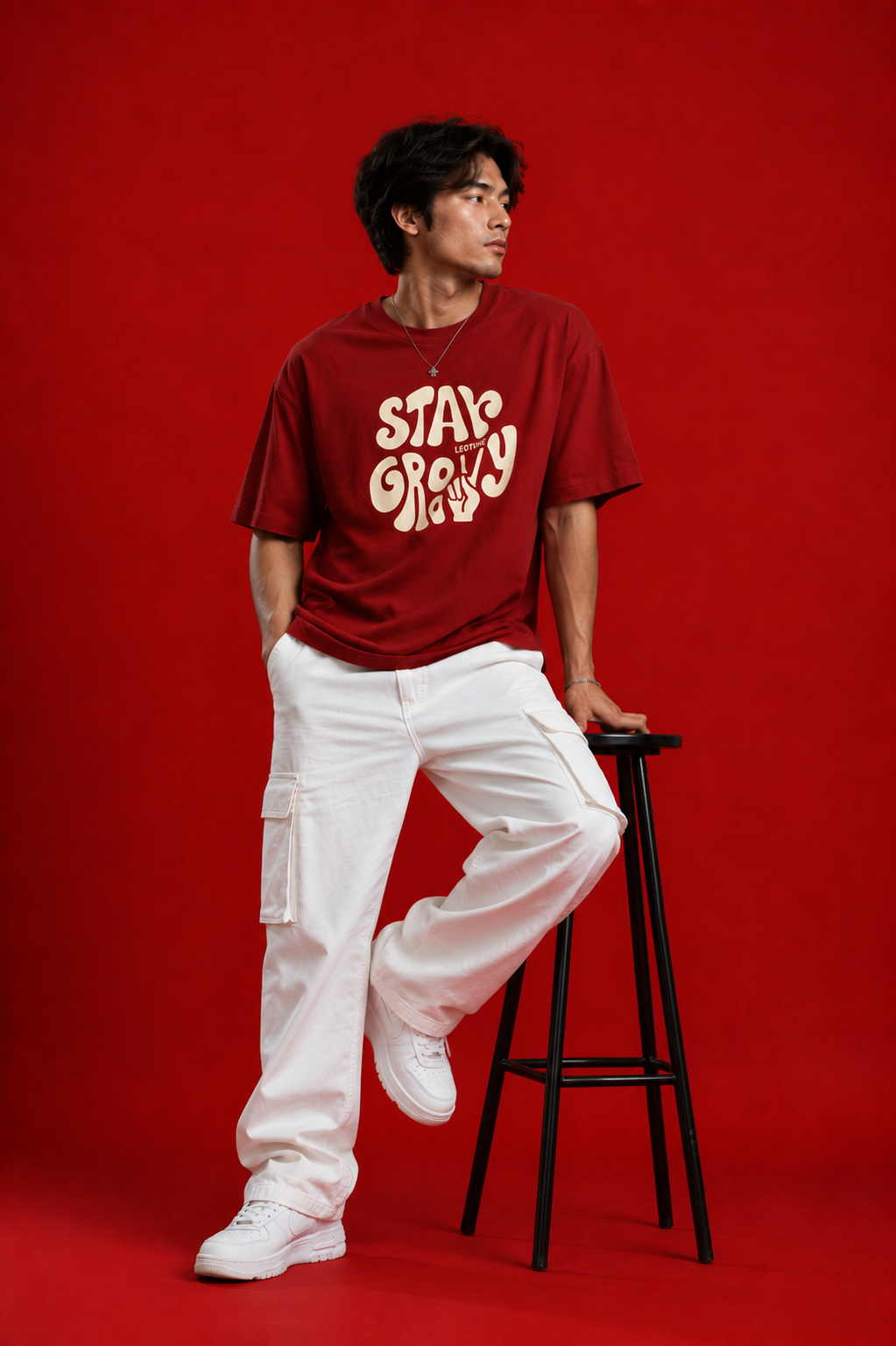 classic print Oversized T-Shirt