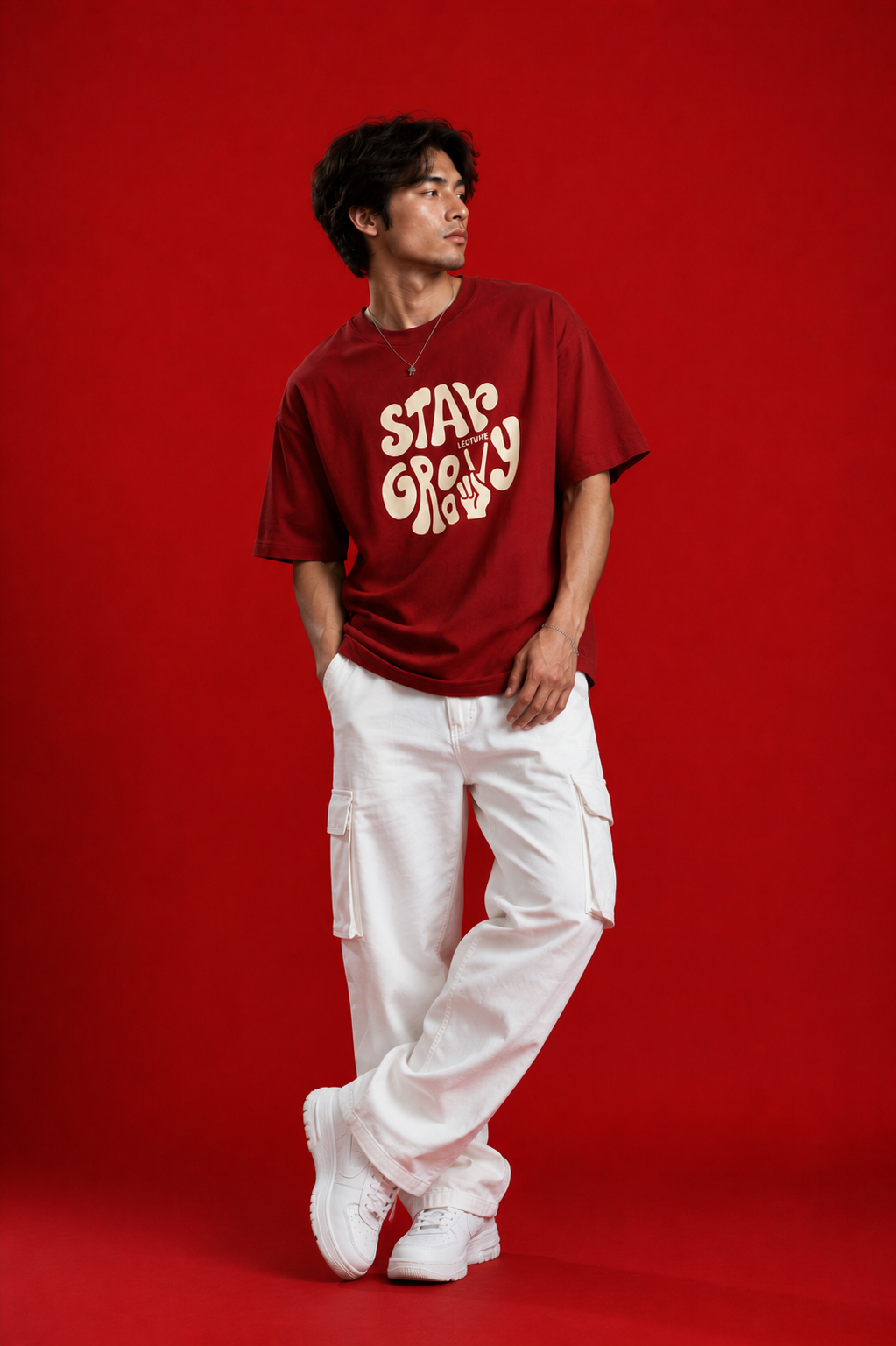classic print Oversized T-Shirt