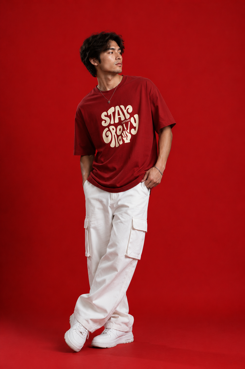 classic print Oversized T-Shirt