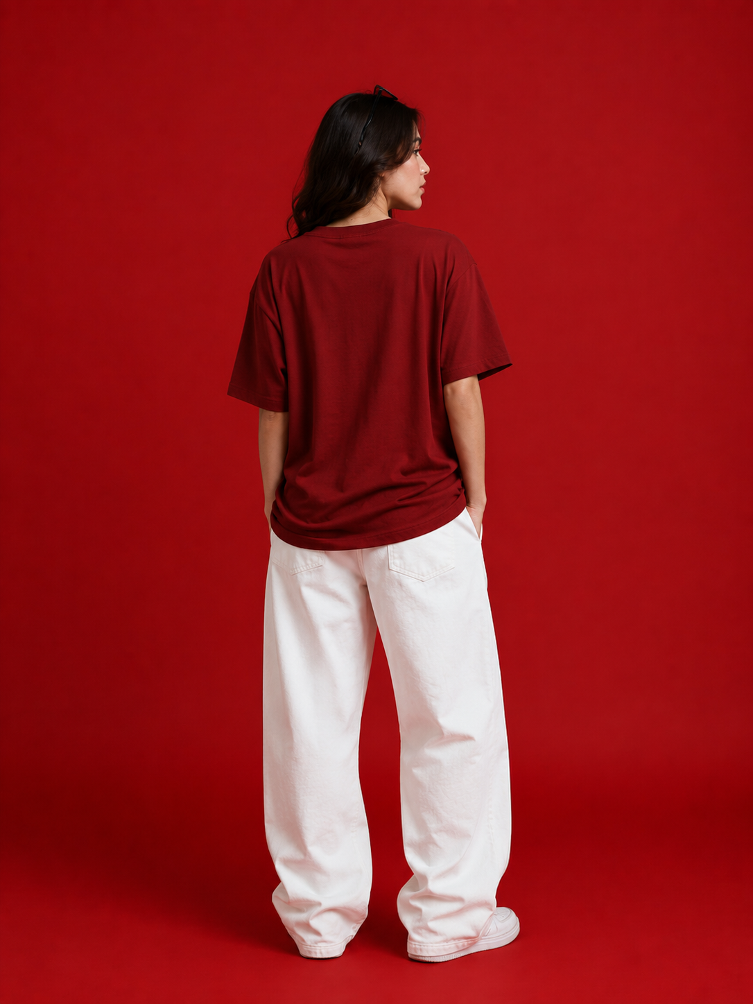 classic print Oversized T-Shirt
