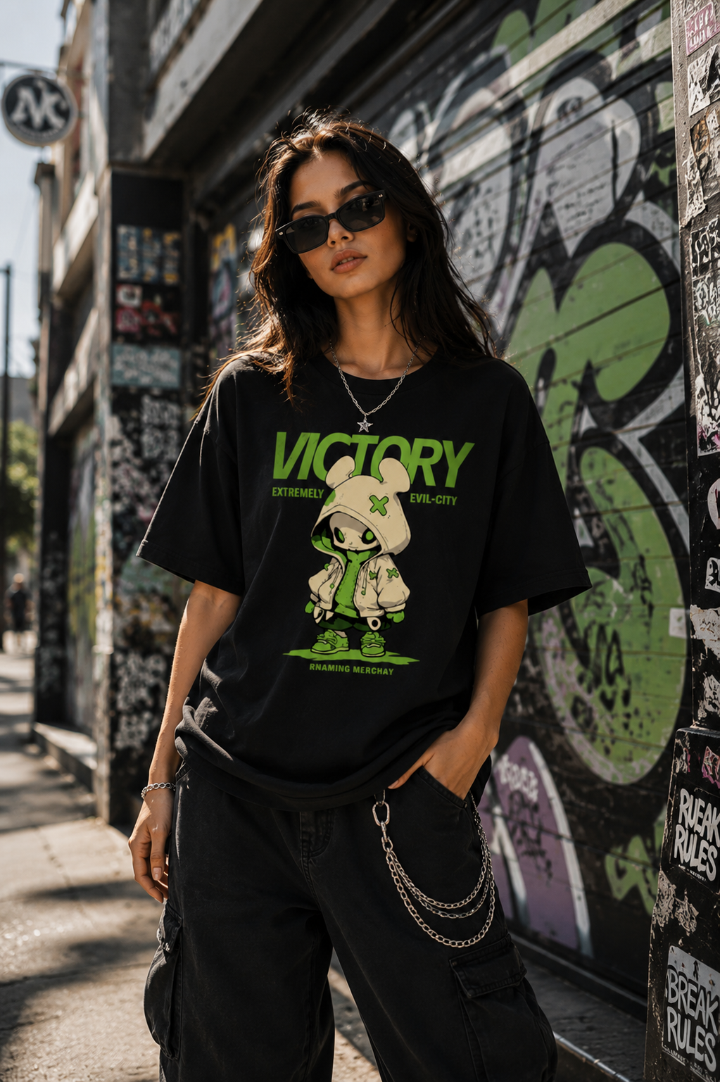 victory streetwear Oversized Classic T-Shirt
