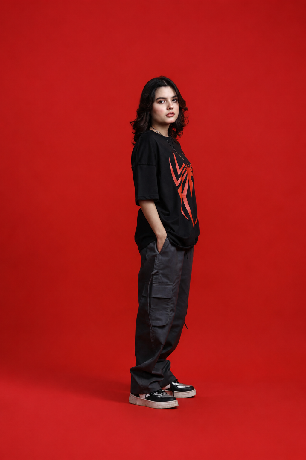 Spider Terry Oversized Tee