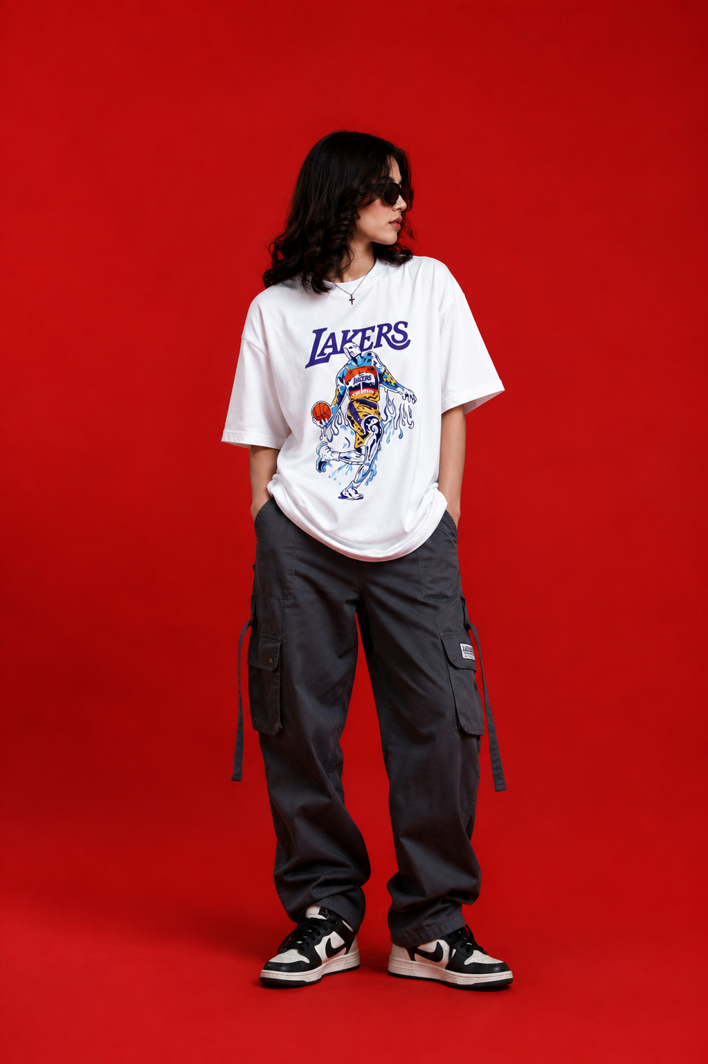 Lakers printed Oversized T-Shirt