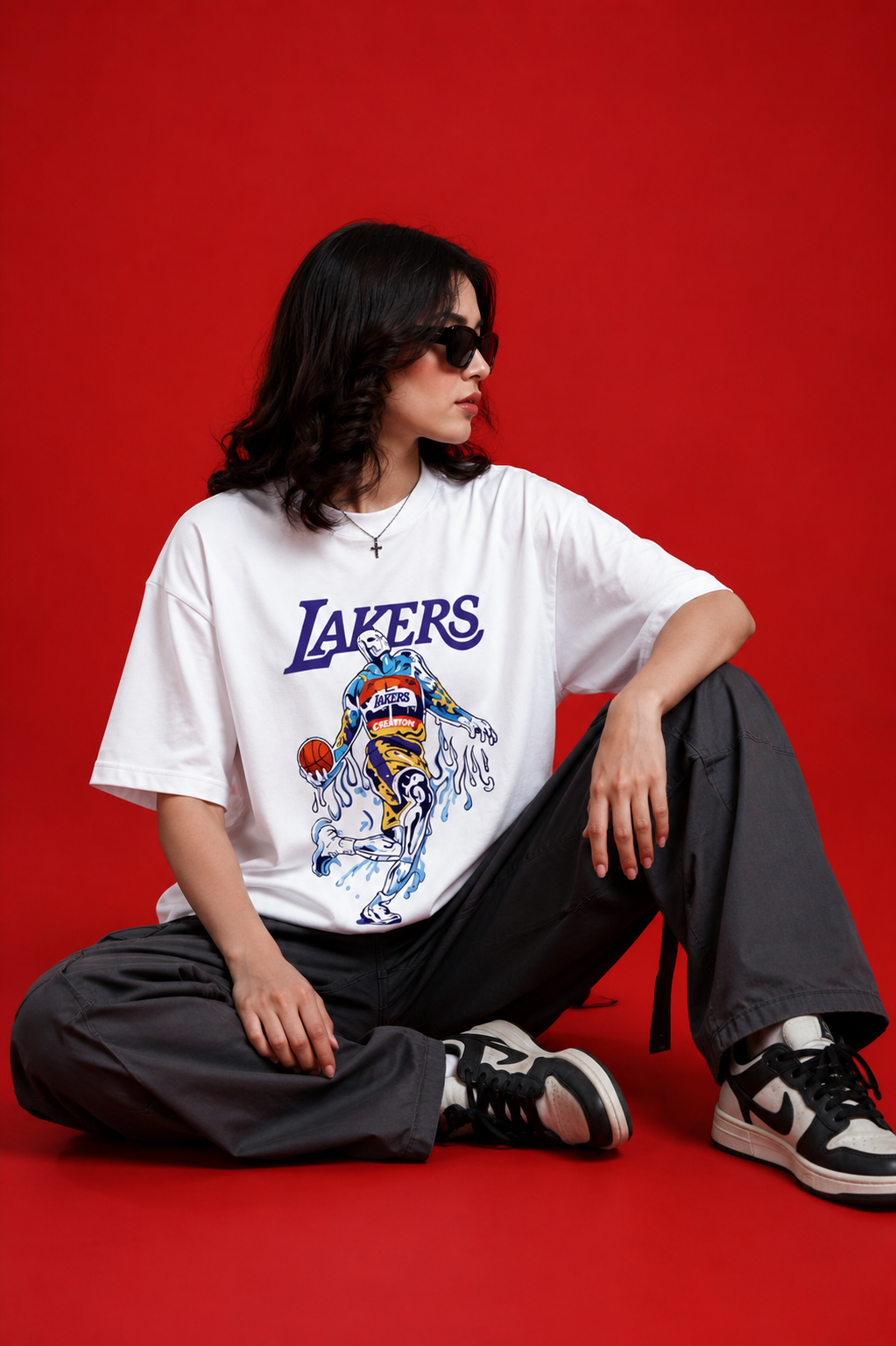 Lakers printed Oversized T-Shirt