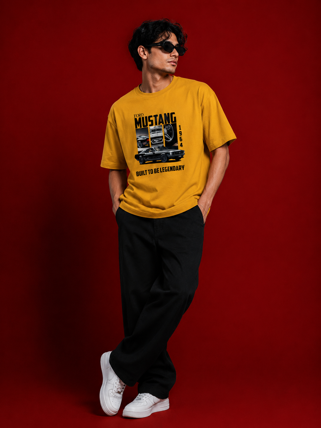 Mustang printed Oversized Classic T-Shirt