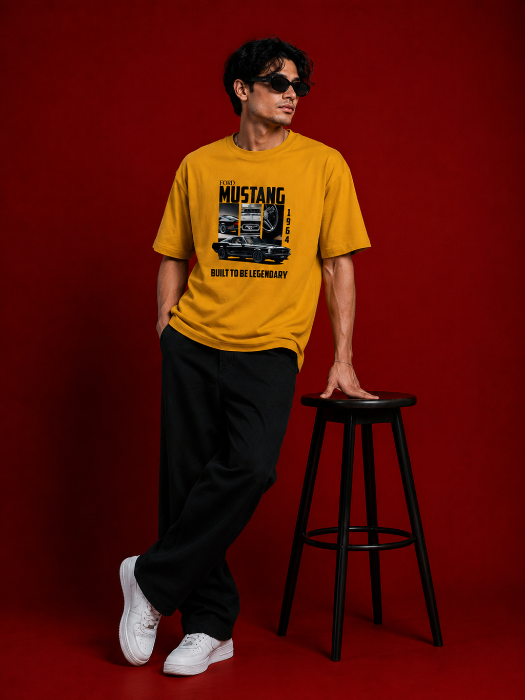 Mustang printed Oversized Classic T-Shirt