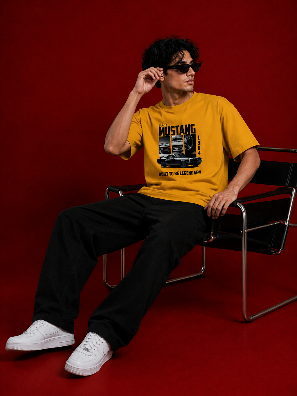 Mustang printed Oversized Classic T-Shirt