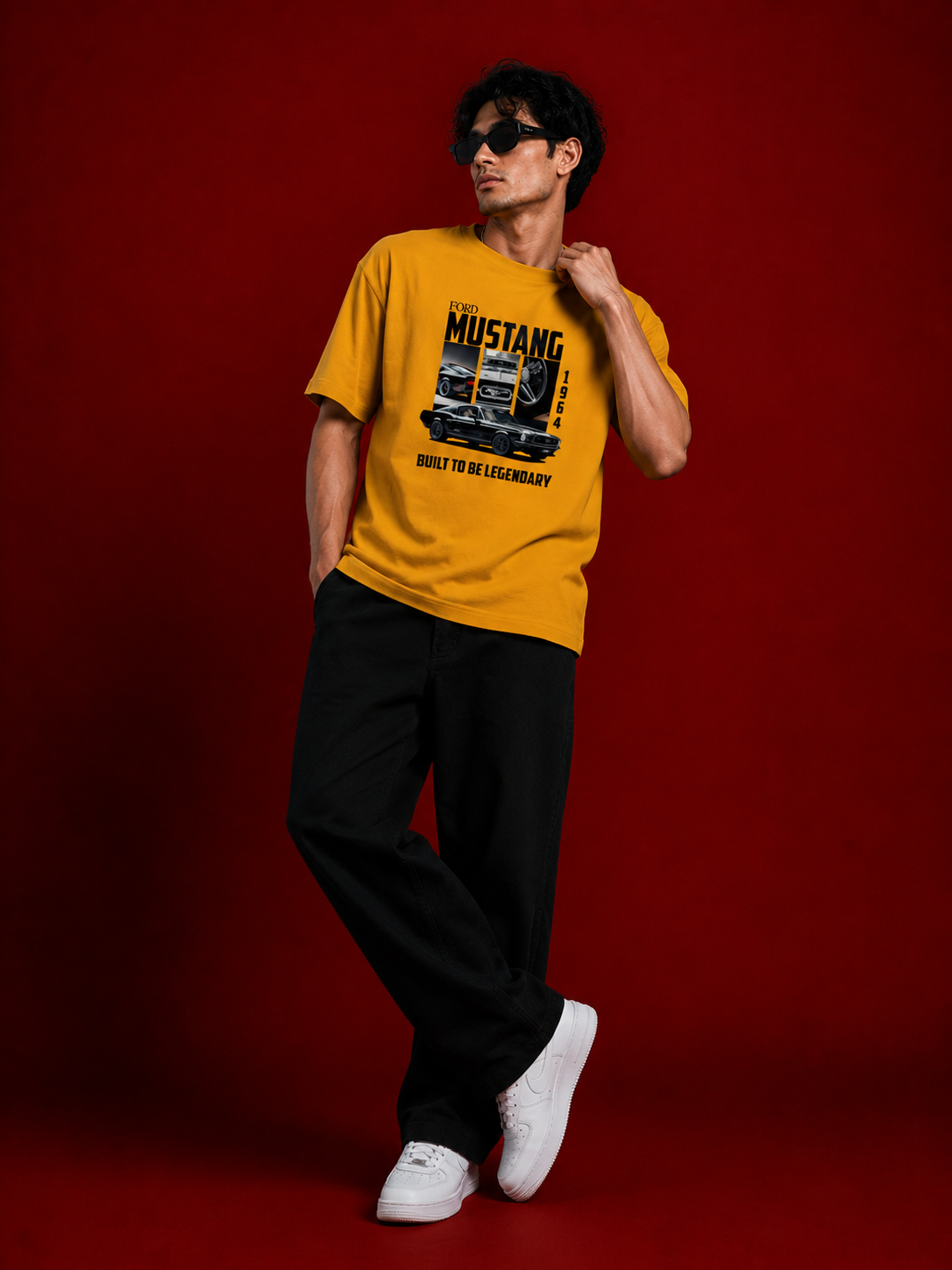 Mustang printed Oversized Classic T-Shirt