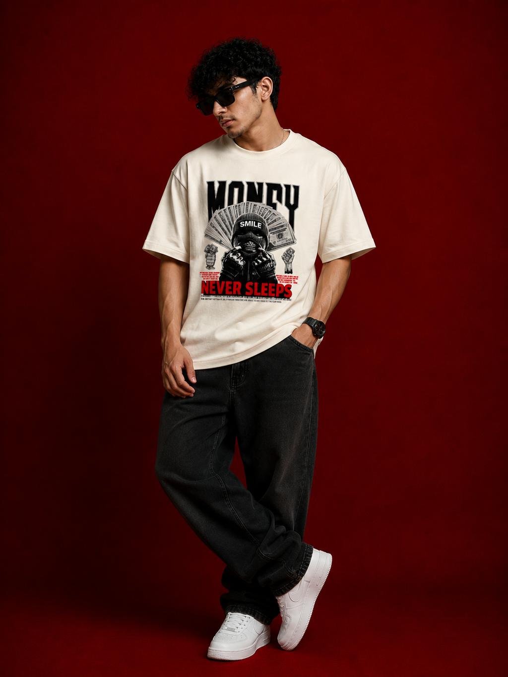 Money smile streetwear Oversized Classic T-Shirt