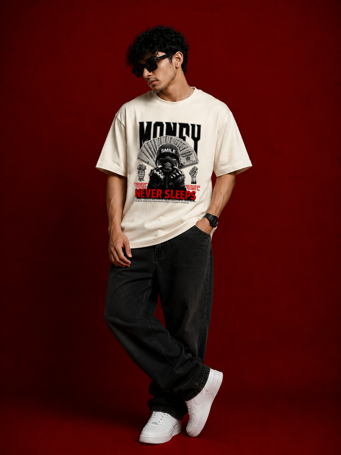 Money smile streetwear Oversized Classic T-Shirt