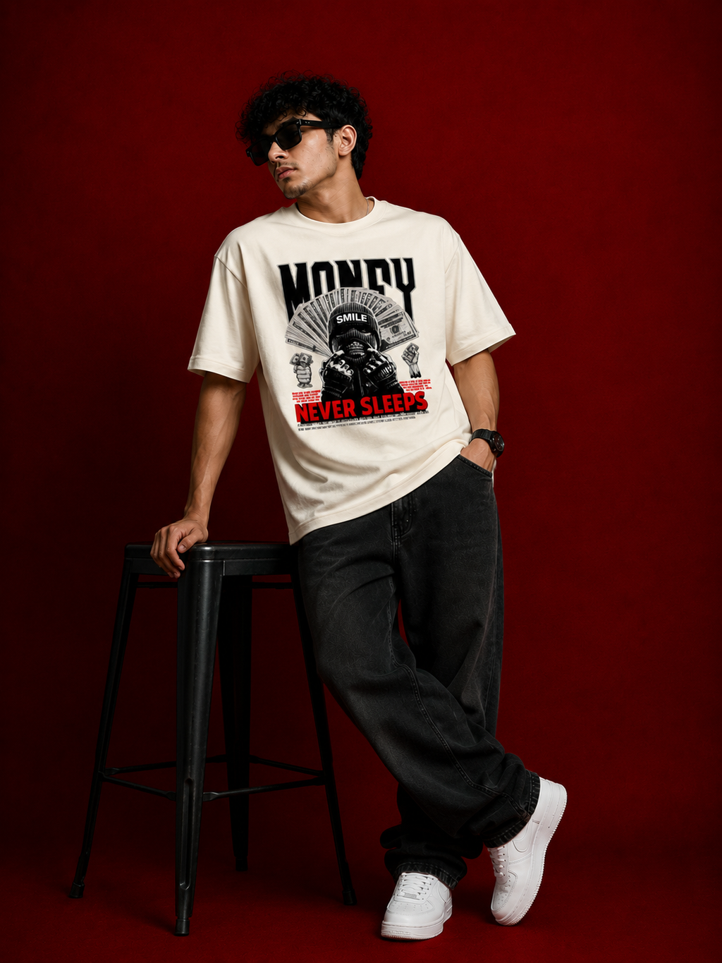Money smile streetwear Oversized Classic T-Shirt