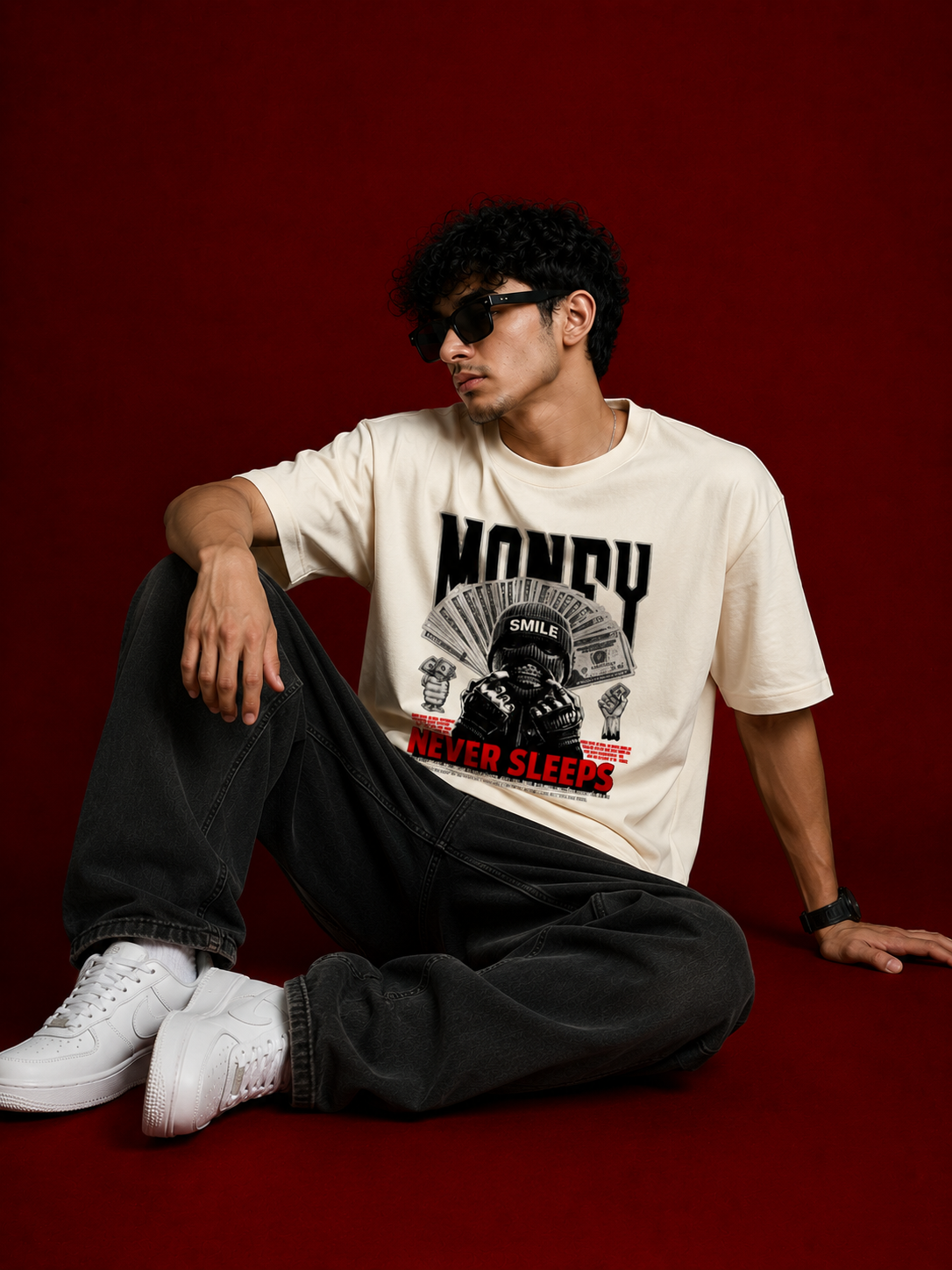 Money smile streetwear Oversized Classic T-Shirt
